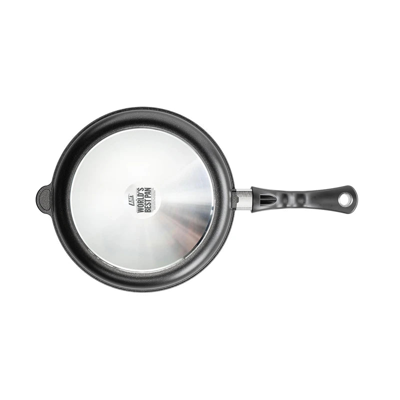 AMT Gastroguss The World´S [.] Frying pan Induction, Diameter 28 cm, Height 5 cm, cast Aluminium (Aluminium), Lotan® Non-Stick Coating for Fat-Free-Frying, AMZN-I-528-US