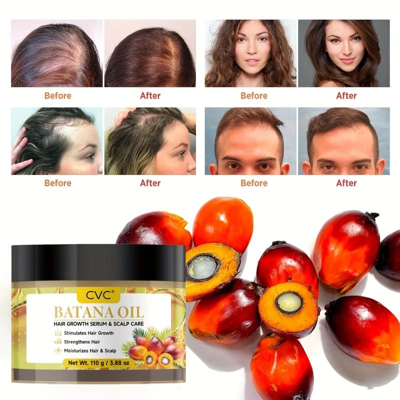 CVC Unrefined Organic Batana Oil | 100% Pure & Natural | Promotes Hair Growth & Moisture | 3.88 OZ - Specification: Default