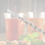 Lantelme Tea Thermometer Glass 24 cm up to Temperature Range up to 110 °C Degrees Analogue for Tea Water Tea Thermometer Also for Green Tea Fruit Tea Herbal Tea and Black Tea Food Tea Preparation