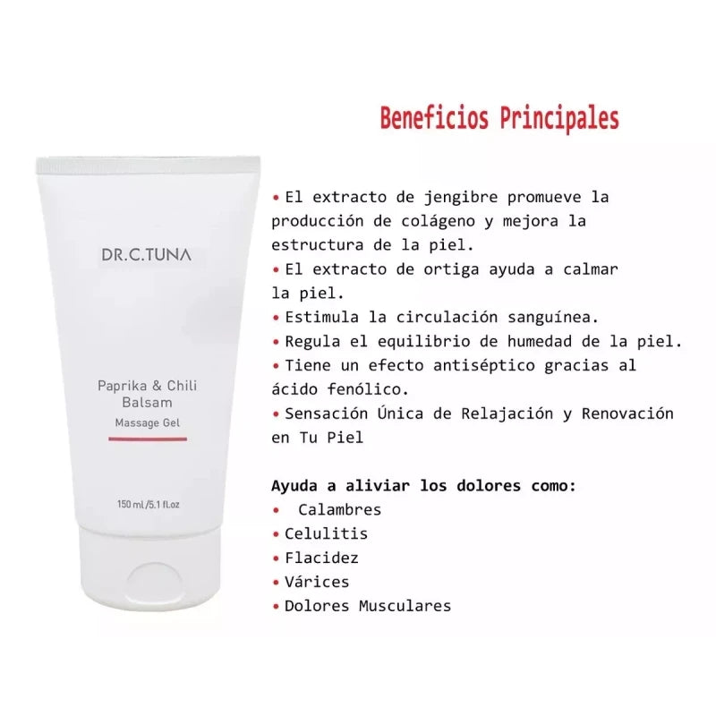 Farmasi Gel Masaje Paprika & Chile Flacidez y Celulitis 150ml