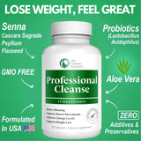 Professional Detox Cleanse for Losing Weight and Belly Fat, 15 Day Colon Cleanse, Dr Vitamin Body Detox Probiotics, Cleanse for Gut Health, Bloating Relief and Reducing Fat, 30 Caps