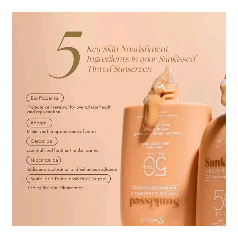 Barefaced Sunkissed TINTED Sunscreen SPF 50 PA++++, 50g