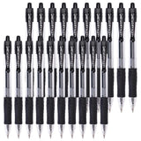 Gel Pens Retractable Fine Point Black Gel Ink Rollerball Pen, Smooth Writing Pens for Office - 0.7mm with Grips (20 Pack)
