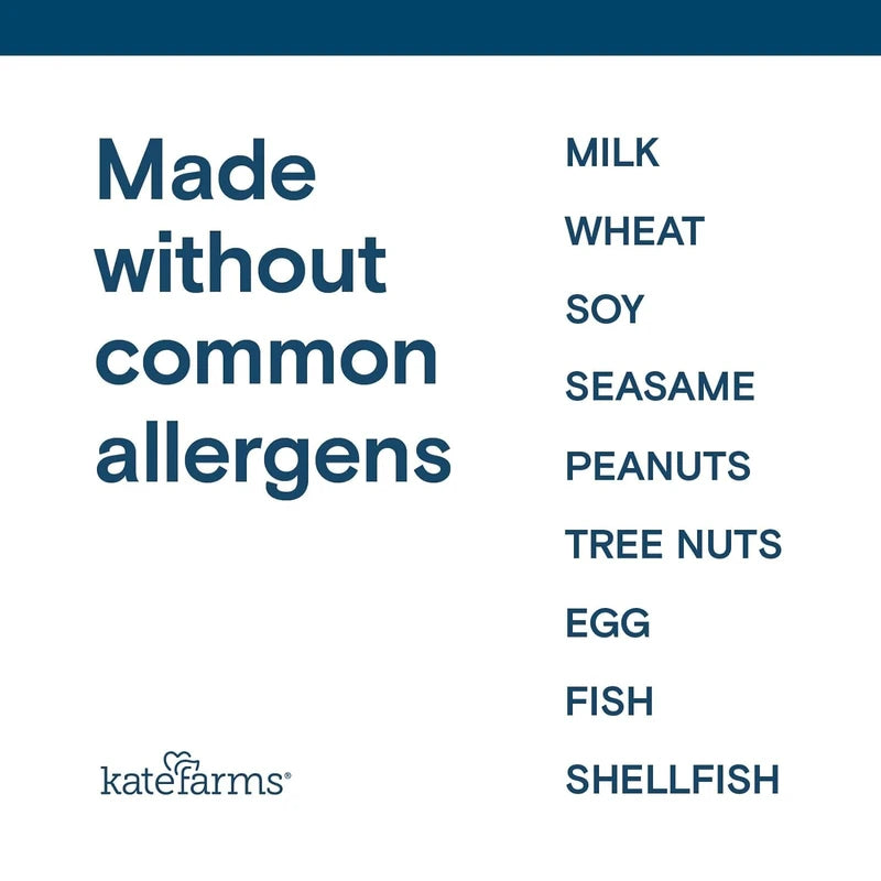 KATE FARMS Organic 1.4 High Calorie Nutrition Shake, Vanilla, 20g Protein, 27 Vitamins and Minerals, Meal Replacement, 11 oz (6 Pack)