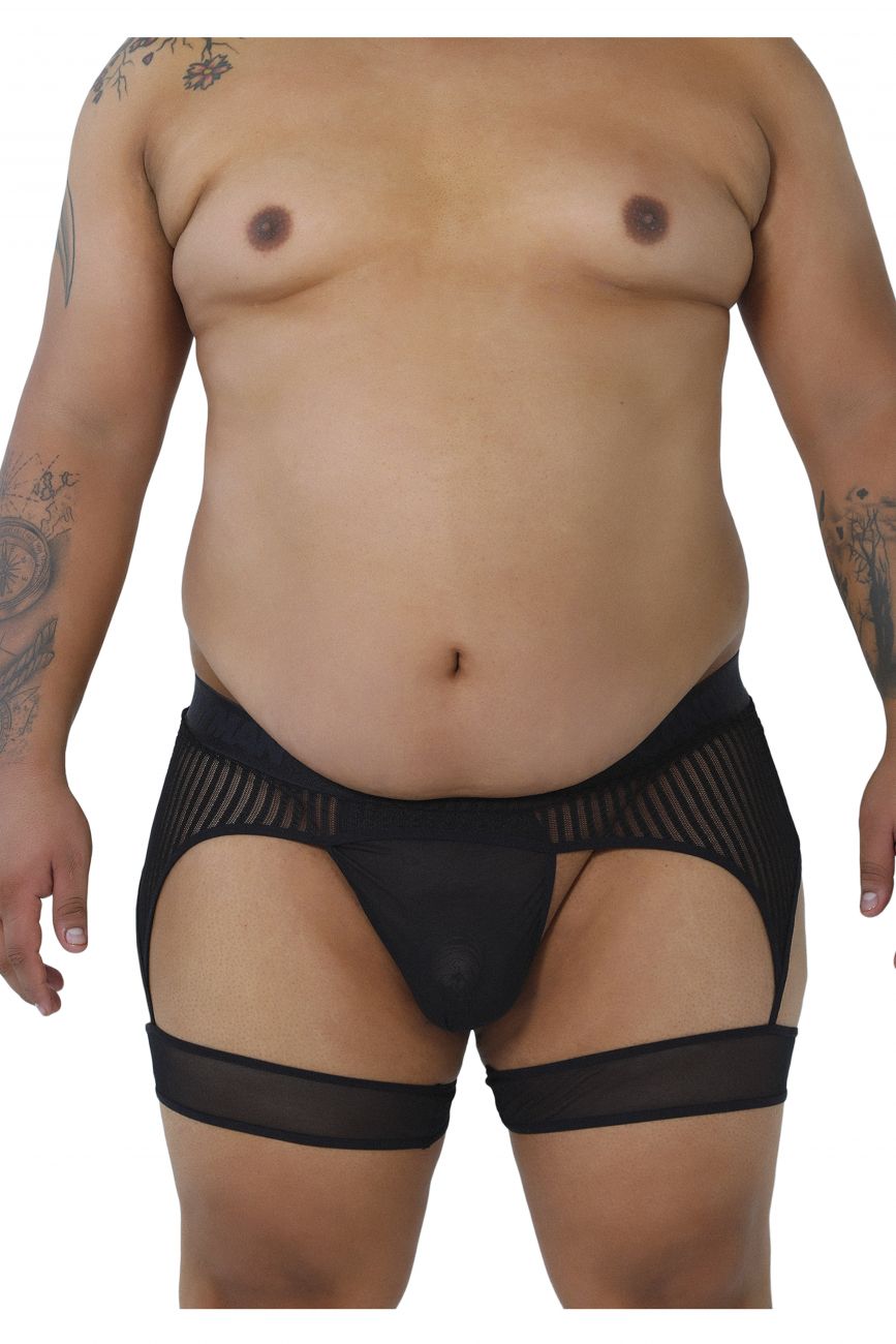 CandyMan Stripes Garterbelt Thongs