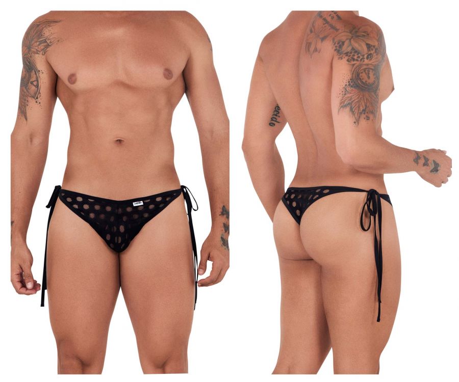 Tie-Side Lace Thongs