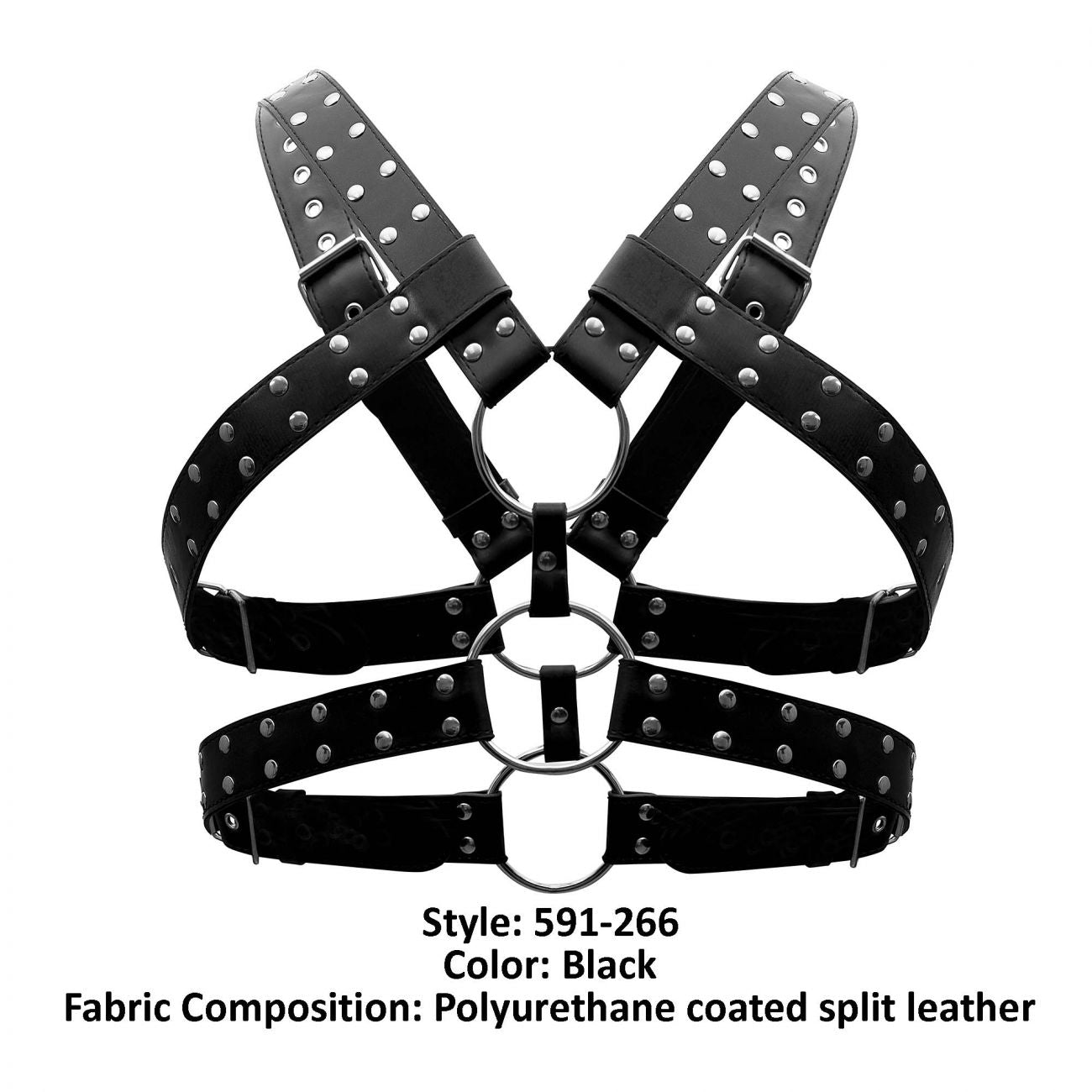 Male Power Leather Gemini Harness