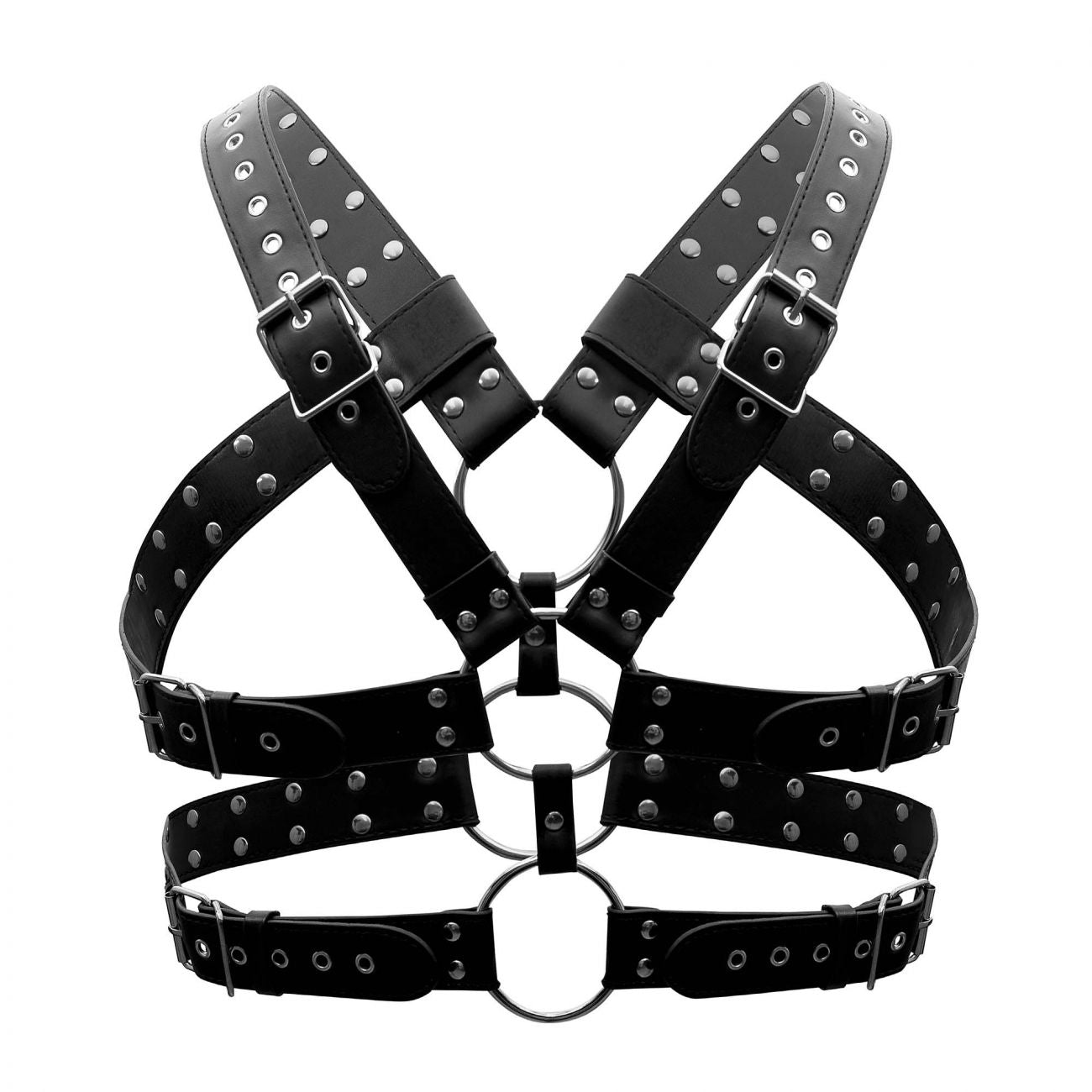 Male Power Leather Gemini Harness